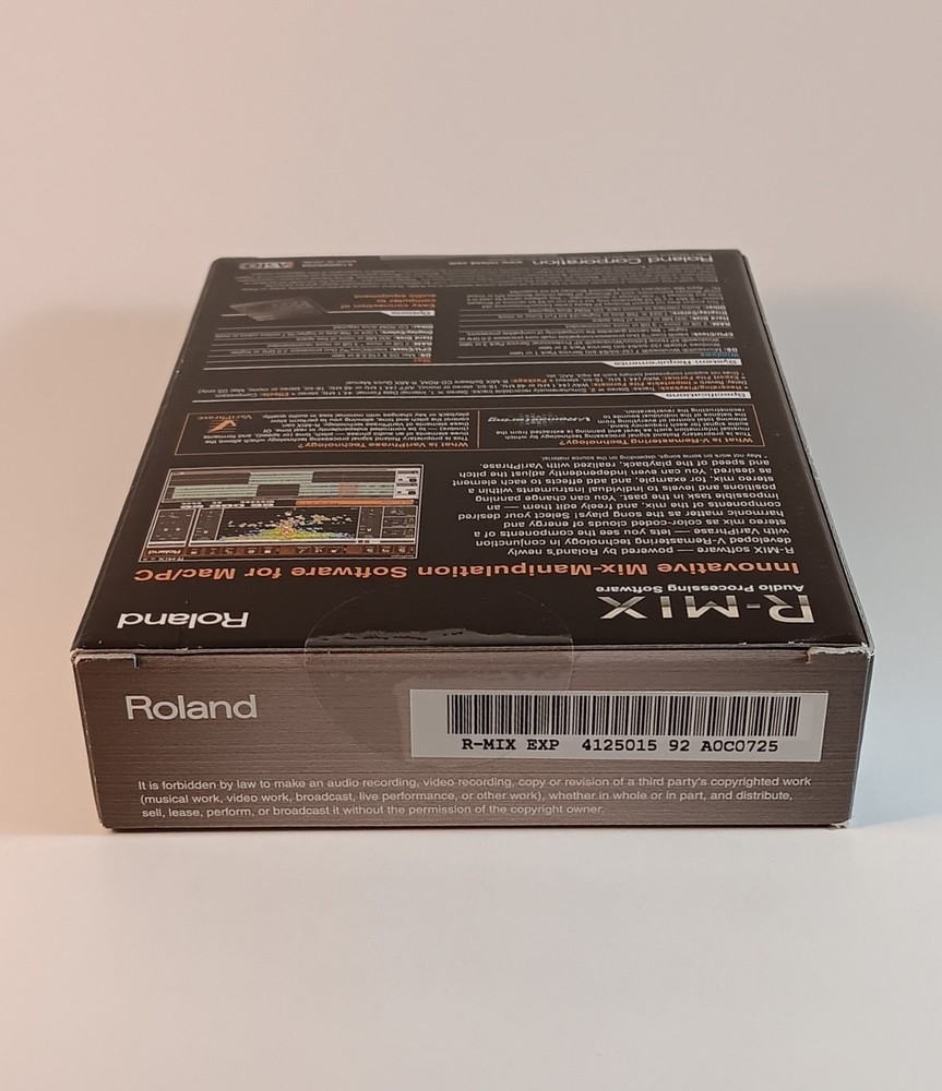 Roland R-Mix Audio Processing Software *NEW SEALED BOX*