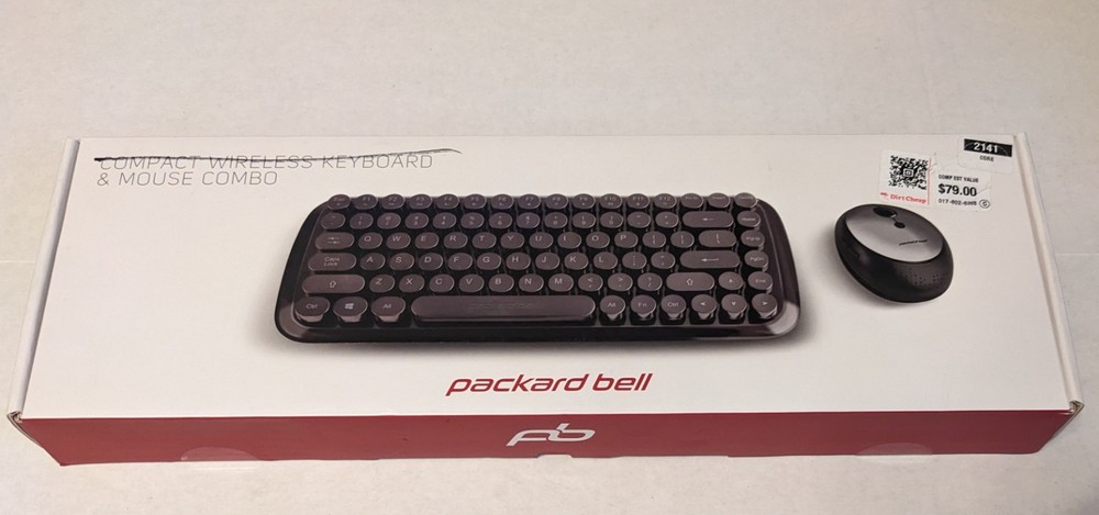 Packard Bell Black Wireless Keyboard Mouse Combo