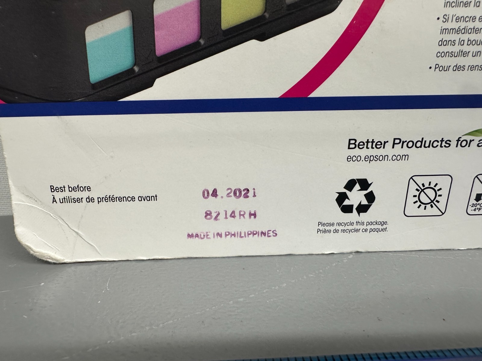 Epson 664 Ecotank Combo 4-Pack Ink Black Cyan Magenta Yellow - 04/2021 New