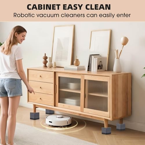 Furniture Risers Bed Risers - Rectangular three layers 4.3inches Grey