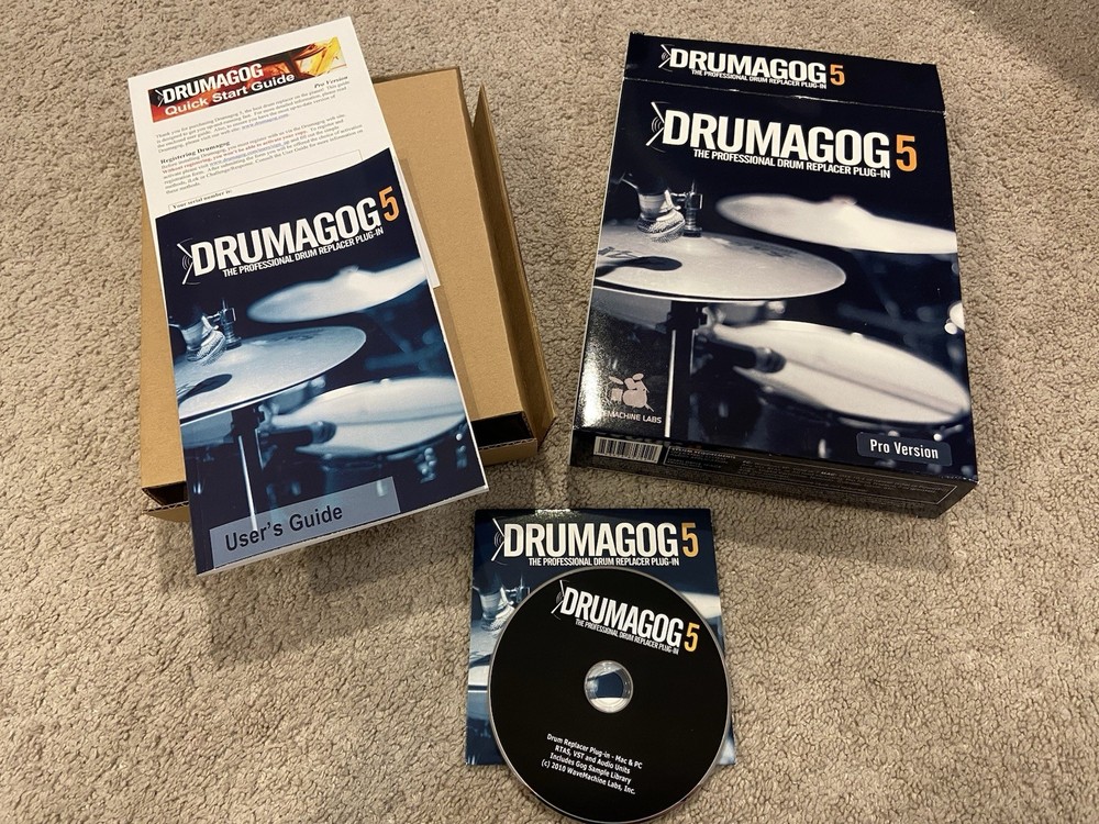 Drumagog 5 WaveMachine Labs Drum Replacer Plug-In Vintage Audio Software