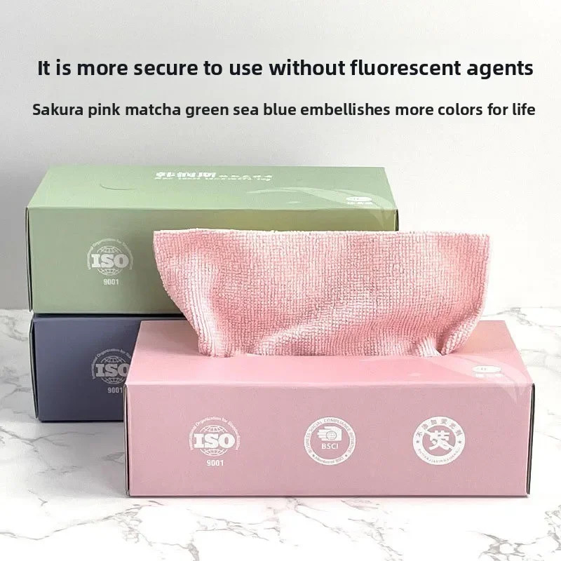 Microfiber Pull Out Disposable Kitchen Towels Super Absorbent Microfiber Cleanin
