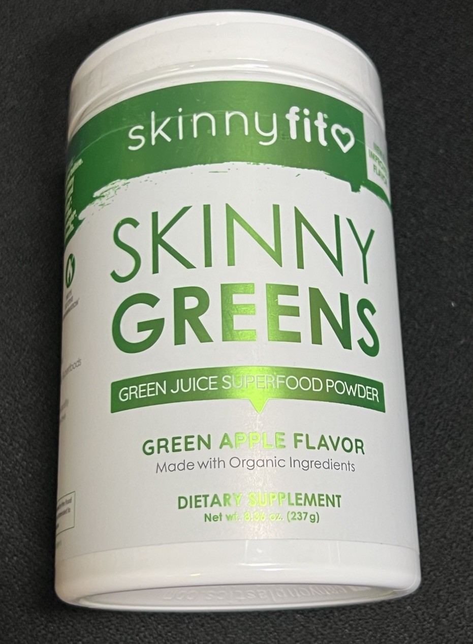 SKINNY FIT SKINNY GREENS (GREEN APPLE) 30 SERVINGS NEW/SEALED EXP 3/27 Freeship*