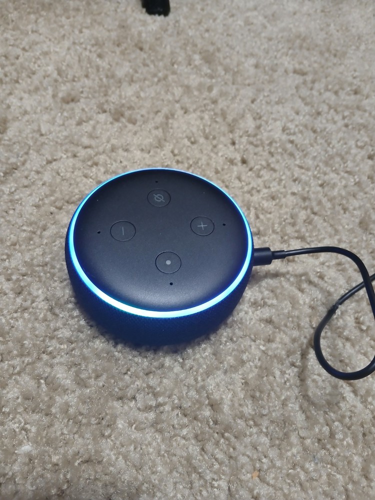Amazon Echo Dot (3rd Gen) Smart Speaker Black Alexa Wi-Fi Bluetooth Adapter