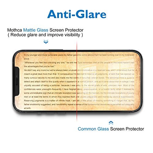 Matte Glass Screen Protector for iPhone 12 Pro/iPhone 12 6.1-Inch 2020, Anti