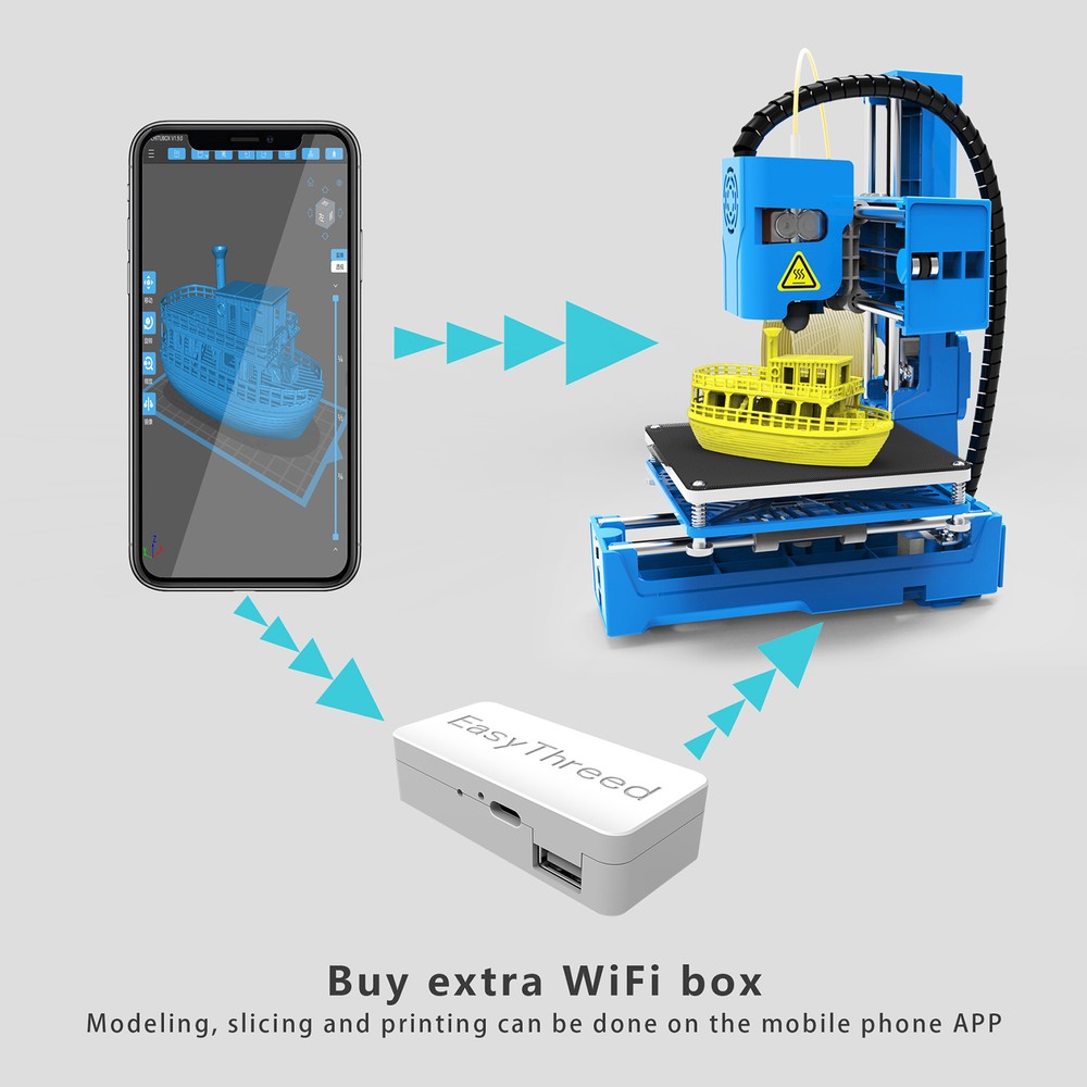 EasyThreed K9 FDM Mini 3D Printer Entry-Level 3D Printer for Kids Beginners H4G1