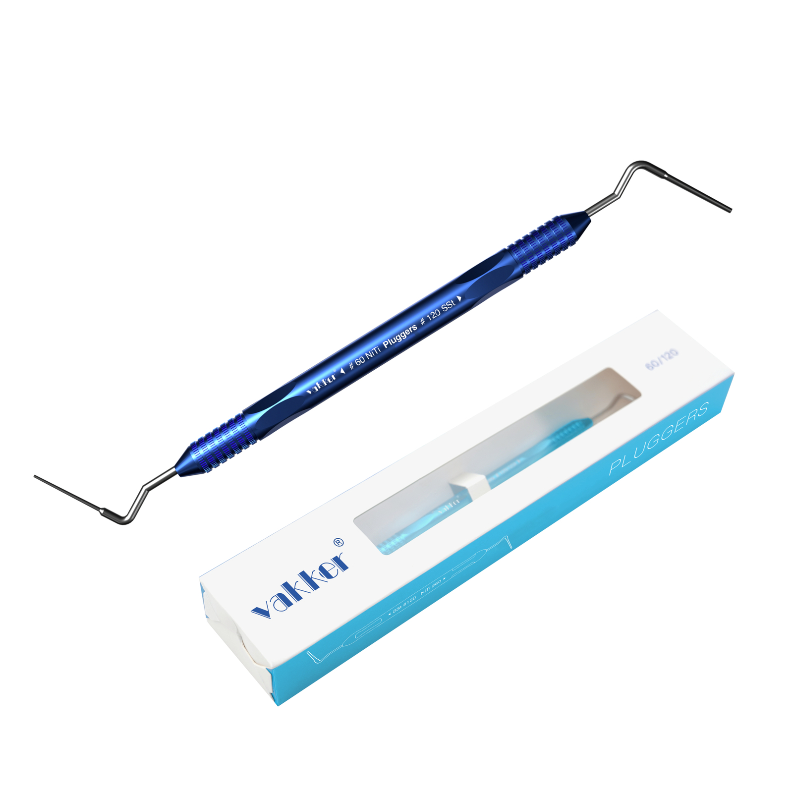 Vakker Dental Endo Condenser Gutta Percha Tips NITI Stainless Hand Plugger Set