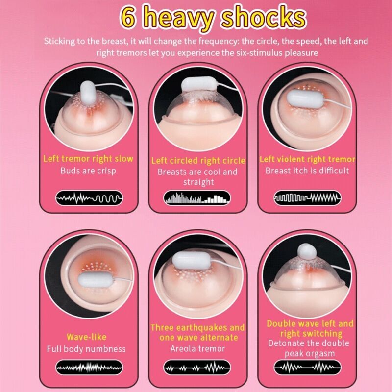 Breast Stimulator Pump Sucking Nipple Clit Vibrator Silicone Sex Toys For Women