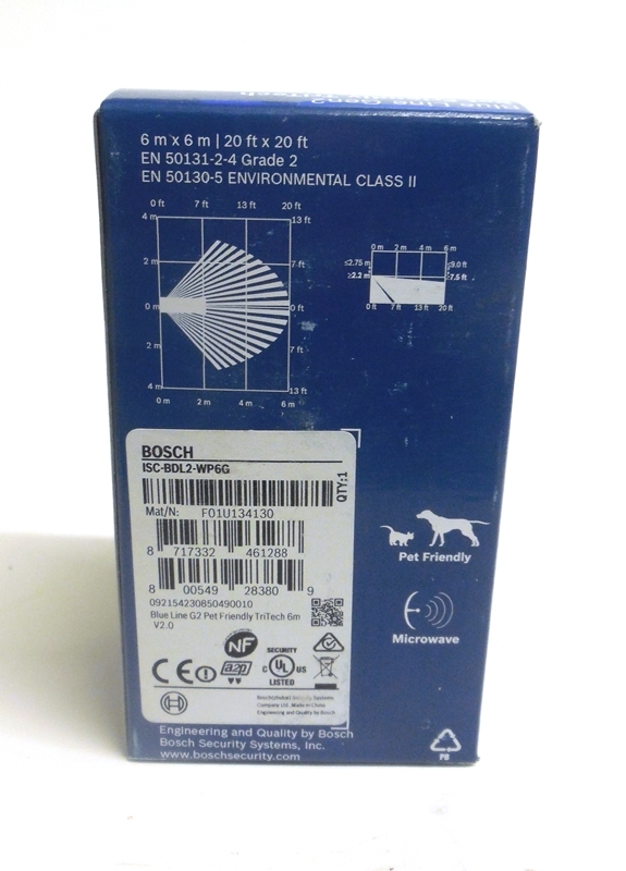 BOSCH BLUE LINE GEN2 PET FRIENDLY TRITECH MOTION DETECTOR, ISC-BDL2-WP6G, 20FT