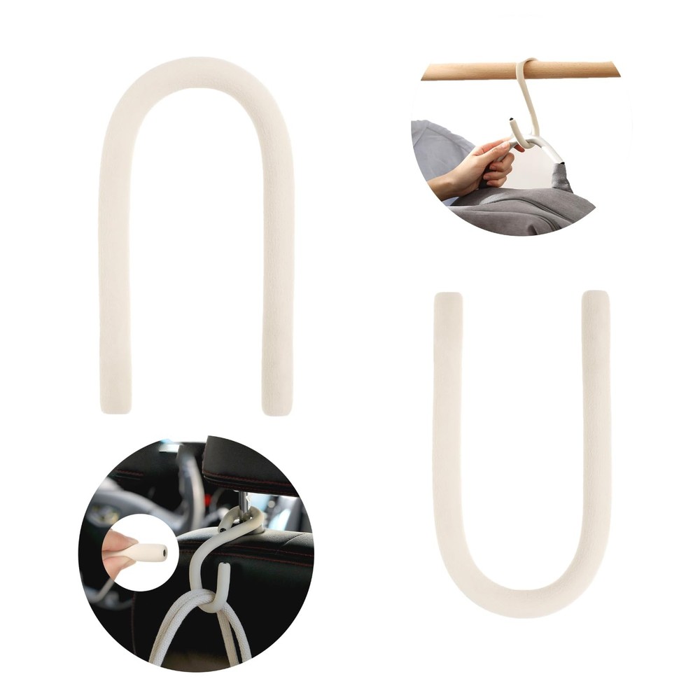 2 Pcs Multi-Function Utility Hooks for Hanging, Bendable Hanging Hooks for St...