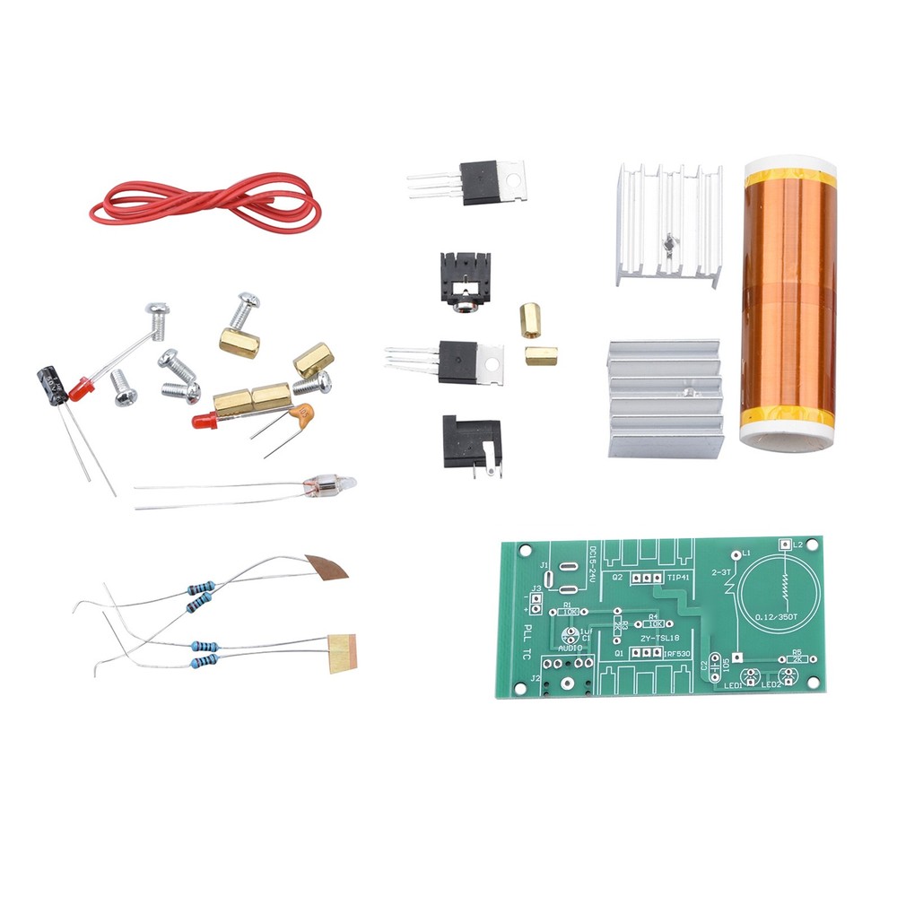 DIY 15W Mini Coil Music Audio Speaker Electronic Field Project Kit E
