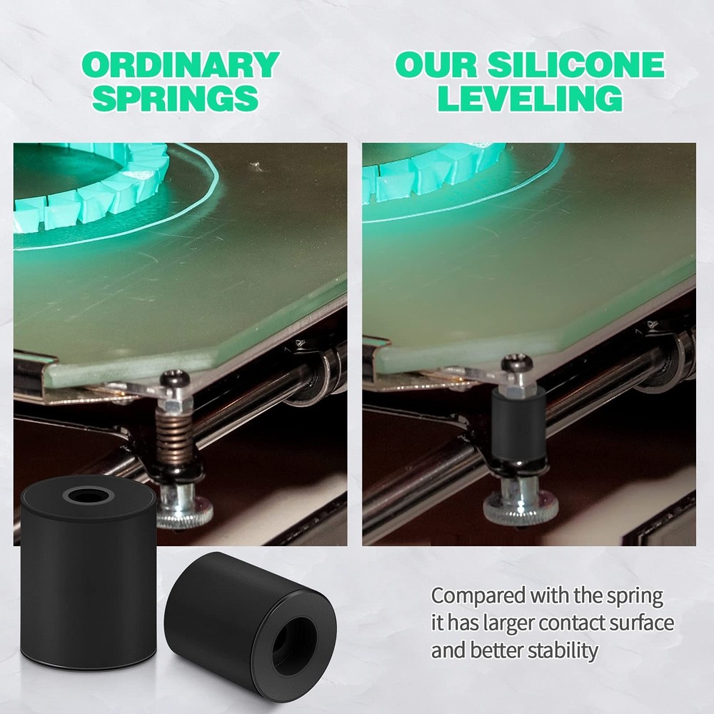 3D Printer Heat Bed Leveling Silicone Columns Solid Mounts For Ender 3 CR10 8Pcs