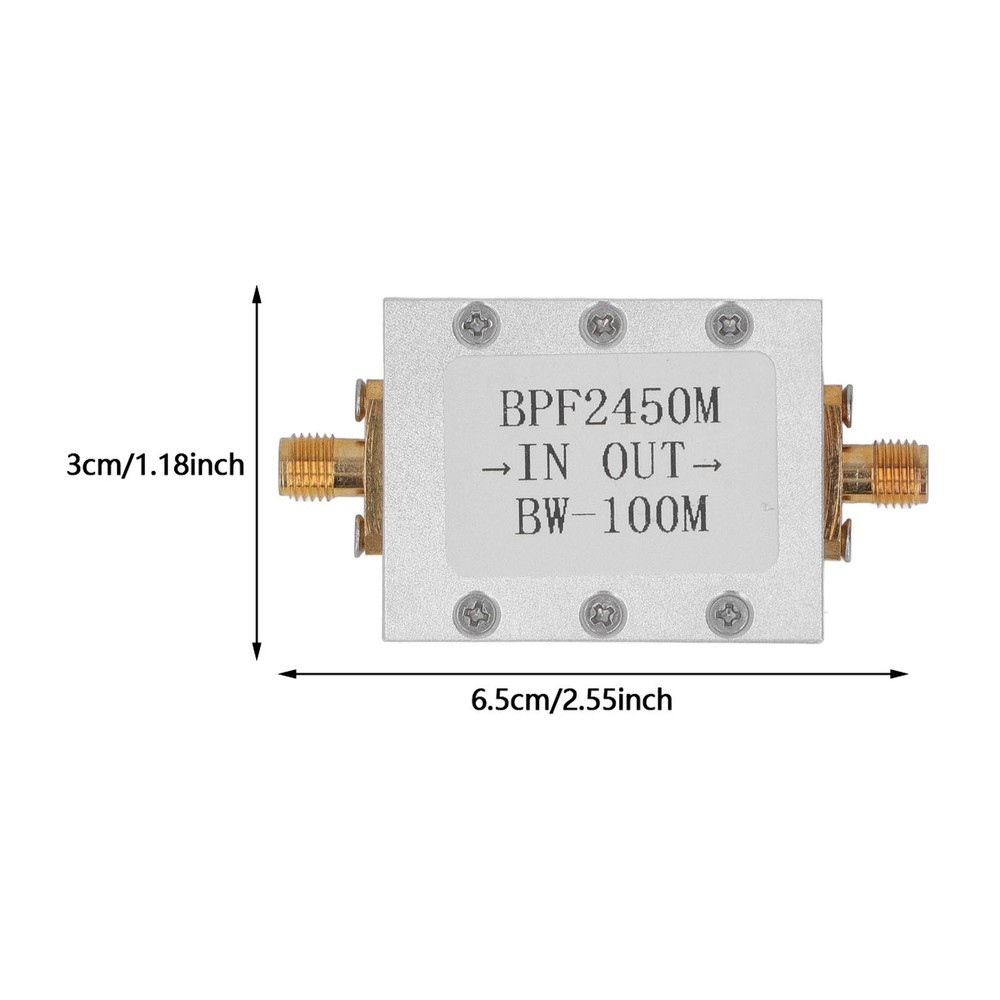 2.4G 2450MHz Bandpass Filter SMA Interface Bandpass Filter Module Accesory