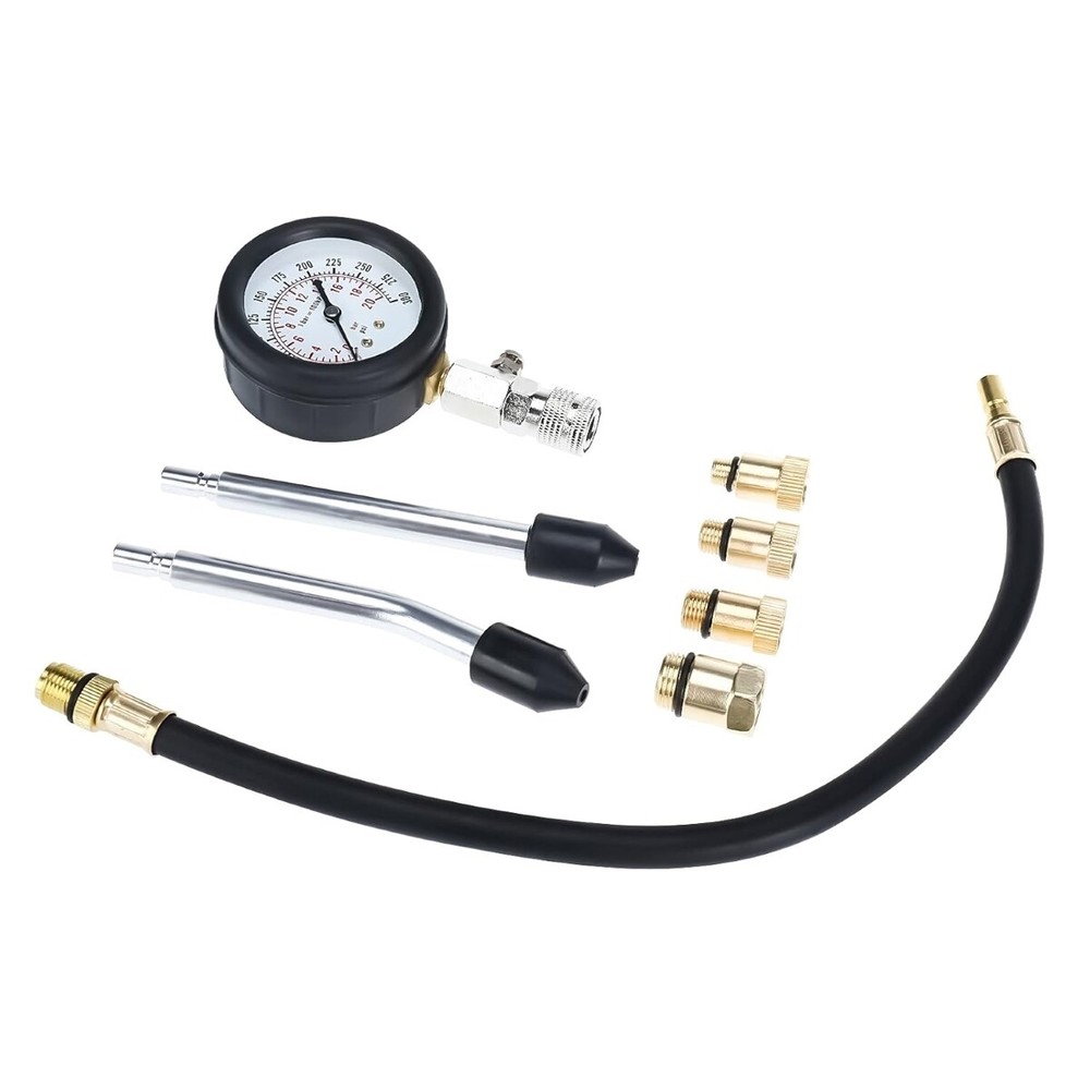 Compression Tester Compression Tester for Gasoline Engine Tool 0-20 Bar 9pcs
