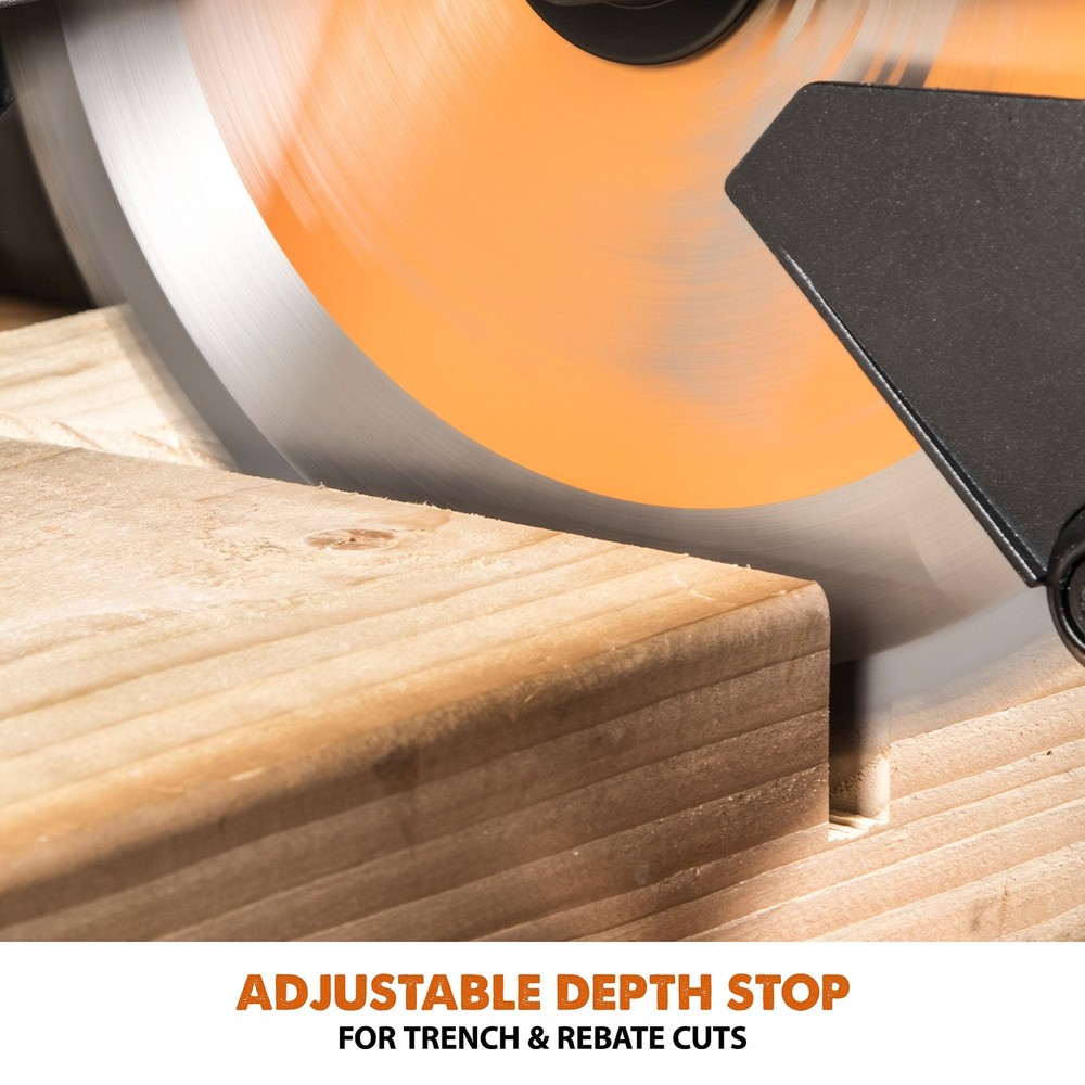 Evolution R255SMS+: Single Bevel Sliding Miter Saw With 10 in. Multi-Material Cu