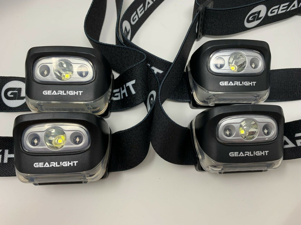 Gearlight LED Headlamp Flashlight S500 [4 PACK]