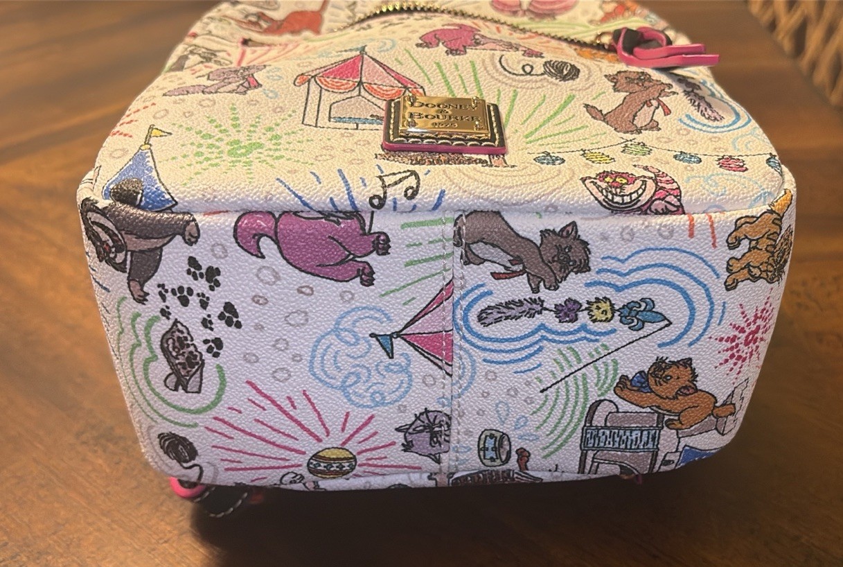 Disney Cats Sketch Dooney & Bourke Backpack White NWOT