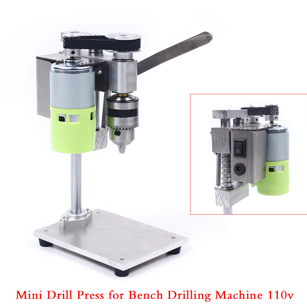 Mini Drill Press Bench Small electric Drill Machine Work Bench Variable Speed
