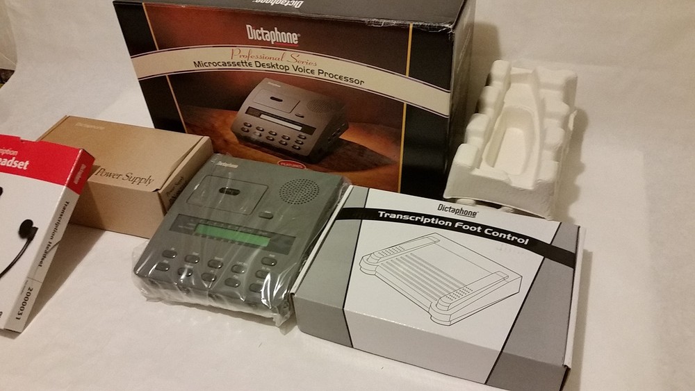 Dictaphone 3750 Transcriber w/Headset, Foot Control, Adpt