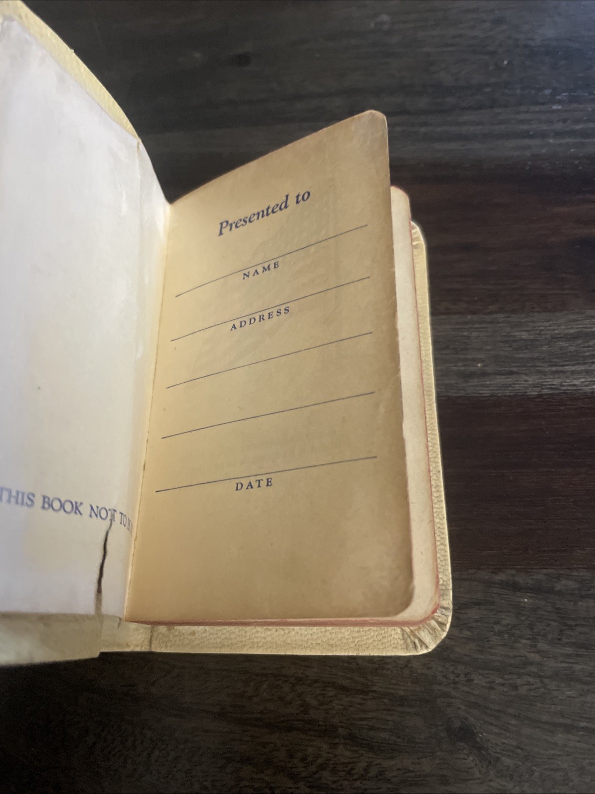 WWII 1941 US Army Nurse’s - New Testament Psalms Pocket Bible NICE COPY