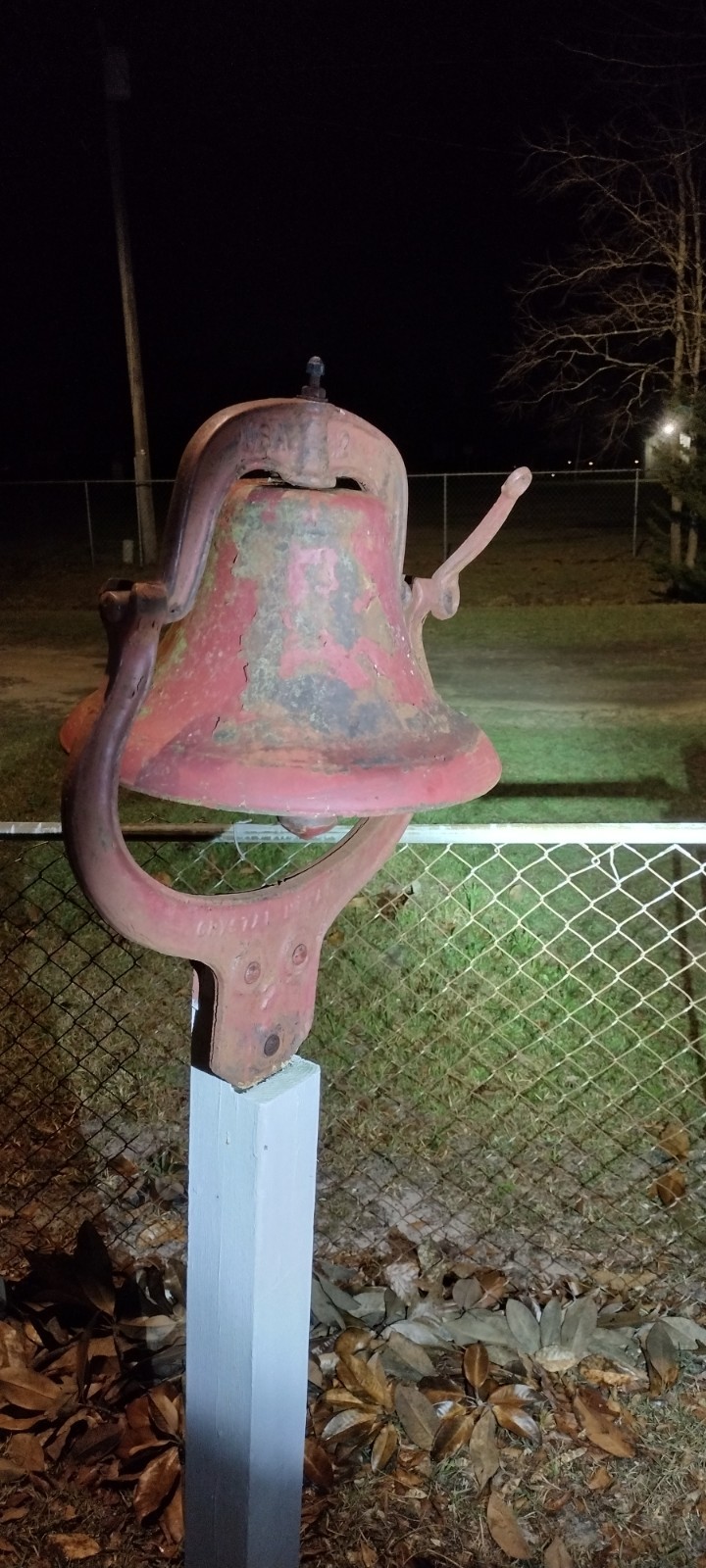 Late 1800s Crystal Metal Number 2 School Bell 19-20 Yoke Width