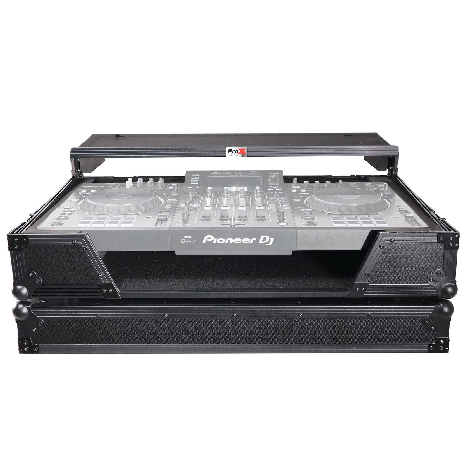 ProX XS-XDJXZ WLTBL Black Flight Road Case+Laptop Shelf For Pioneer DJ XDJ-XZ
