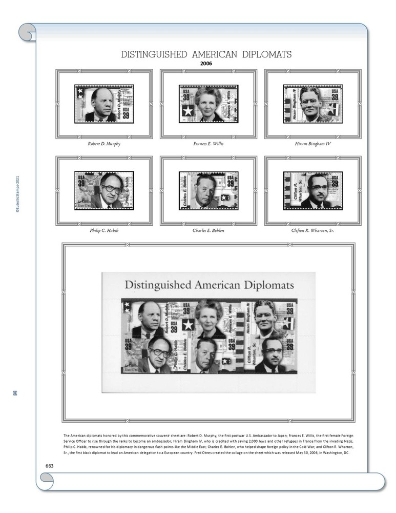 2006 U.S. Commemorative Singles COMPLETE Supplement (White Ace Alternative)