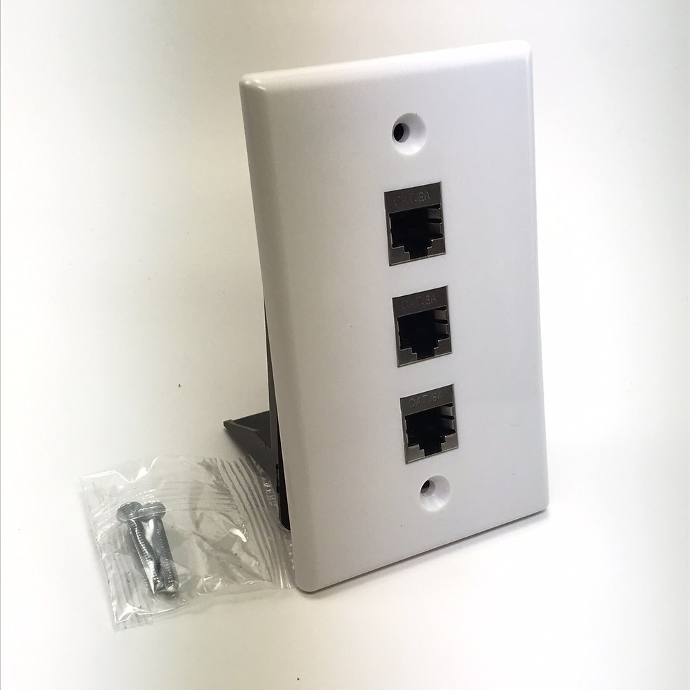 Wi4You Ethernet Wall Panel (Cat6A -3 Port)