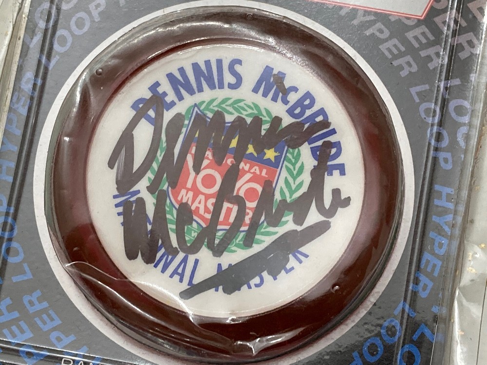 Hyper Yo-Yo ProYo Hyper Loop Yo-Yo Signed By National Master Dennis McBride NOS