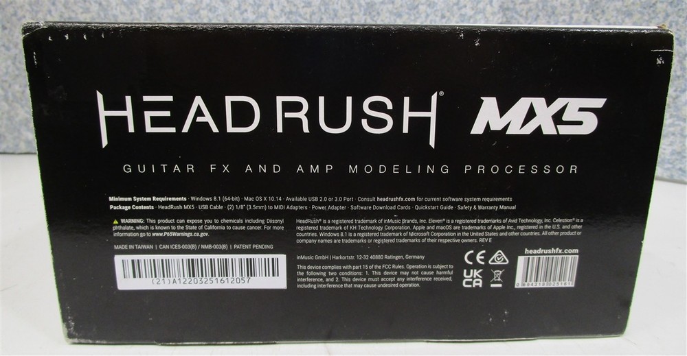 HEADRUSH MX5 Guitar FX and AMP Modeling Processor NEW