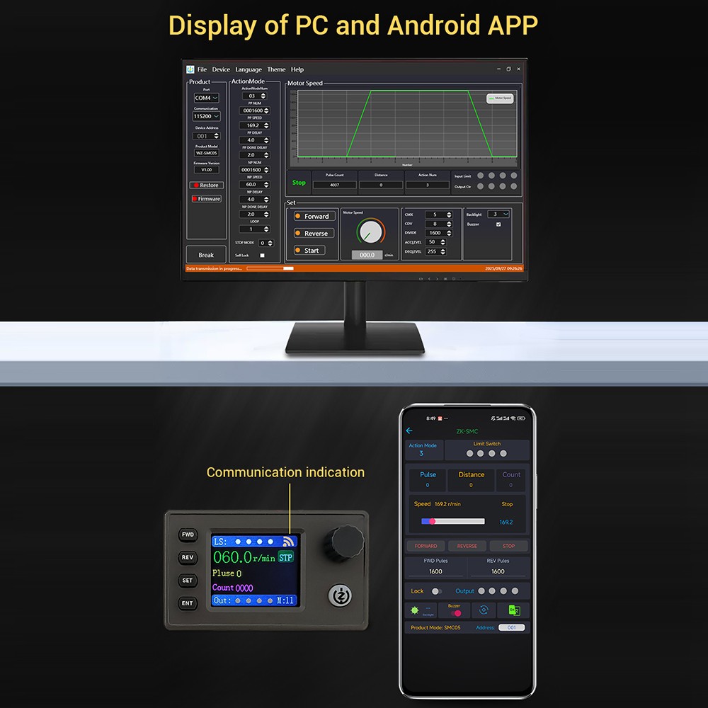 SMC05 Stepper Servo Motor Pulse Controller with Forward/Reverse Speed Control