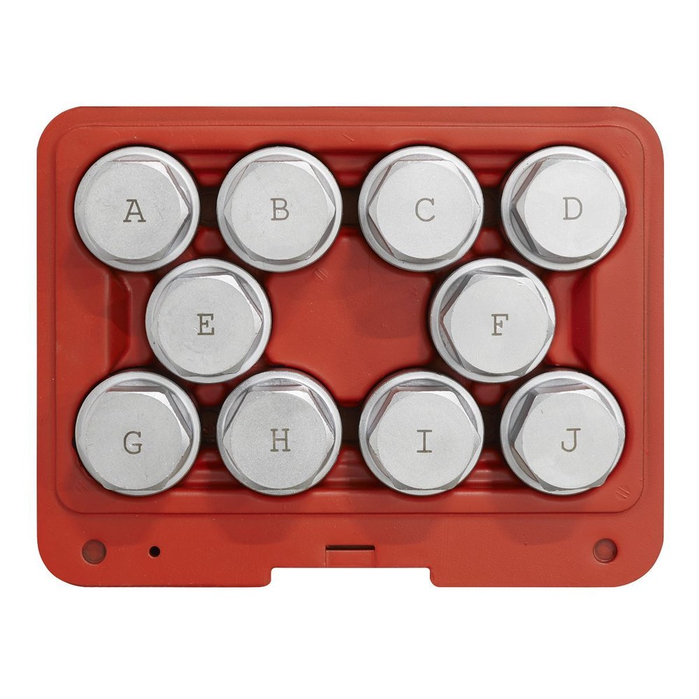 Sealey Locking Wheel Nut Key Set 10pc Land Rover Garage Storage Case