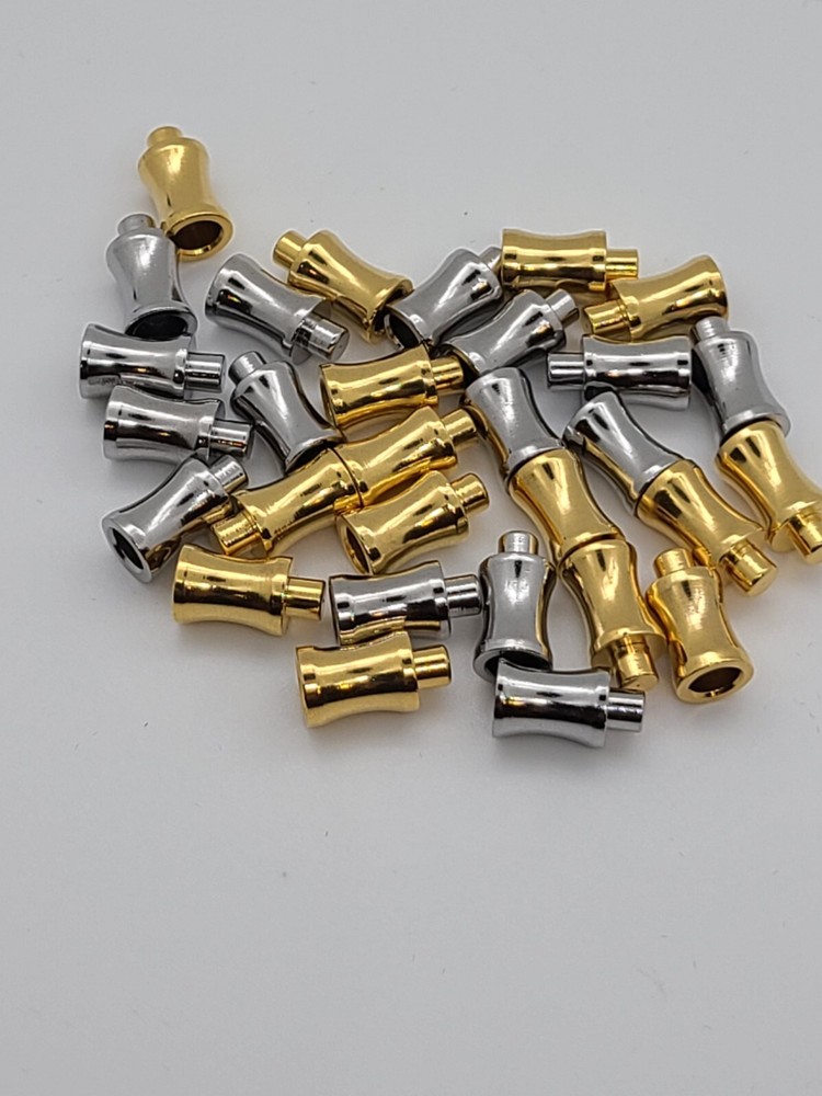 Metal Gold/Silver Tone Checker Pcs
