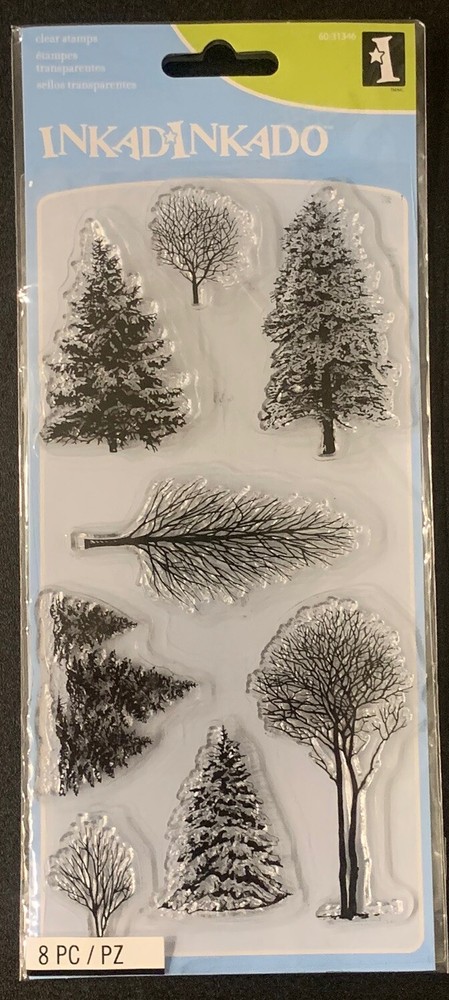 Inkadinkado Trees Cling Stamp Set