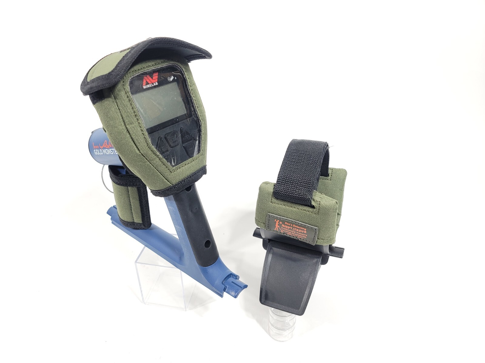 Doc's Covers Head w/shade, Arm Cuff Cover w/Strap for Minelab Gold Monster 1000