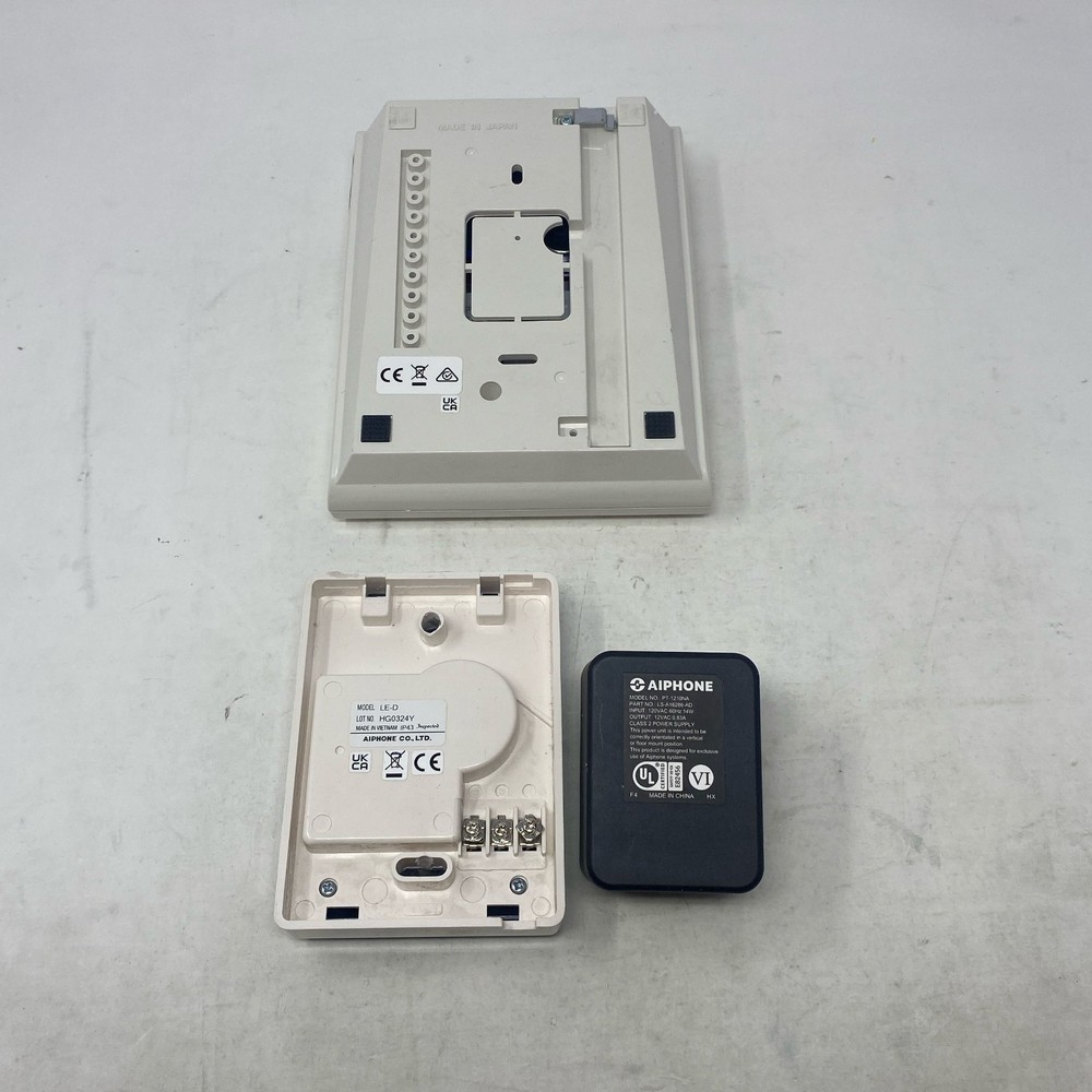 Aiphone LEM-1DLS Door Intercom Kit White/Black 1-Door Master + Station