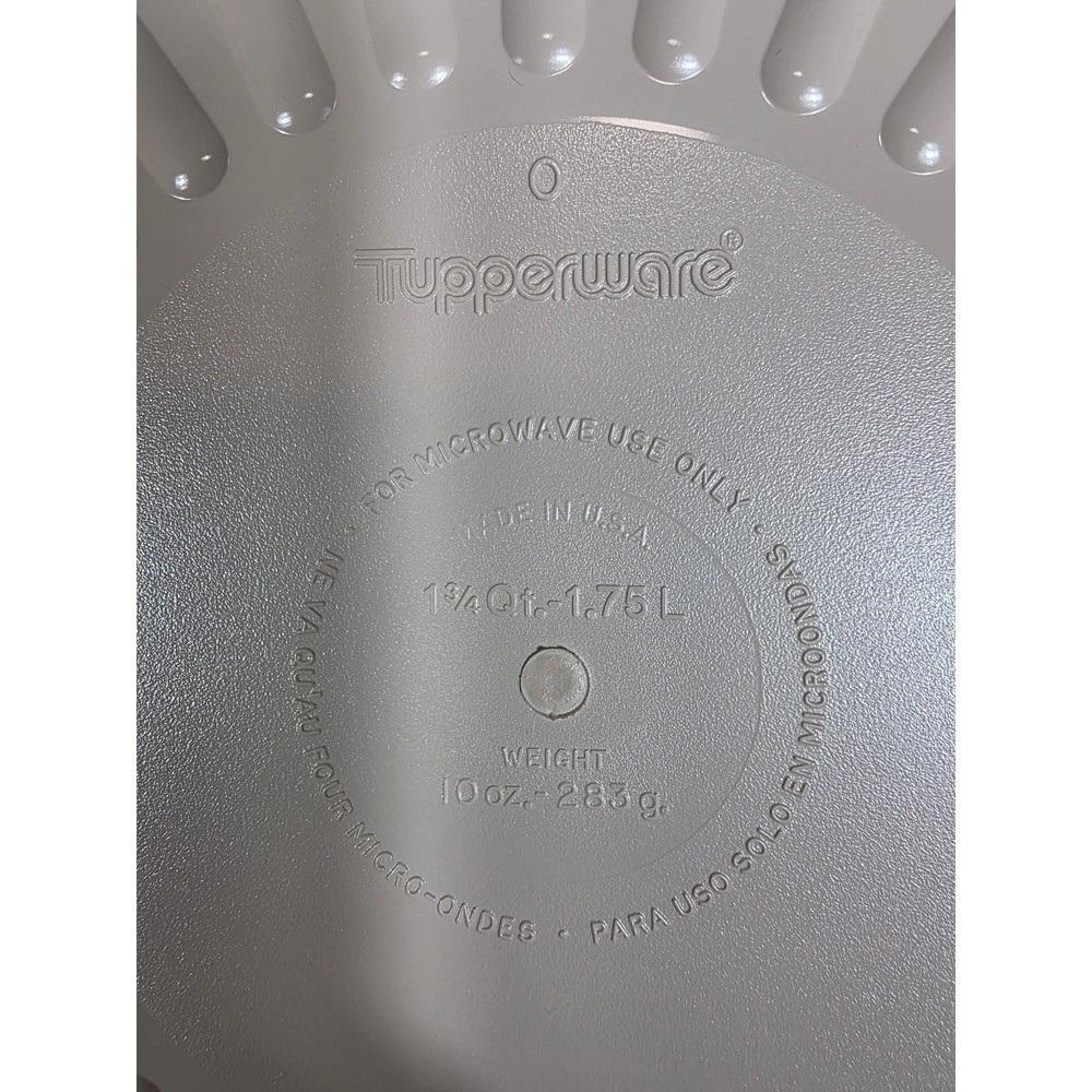 VTG Tupperware Almond Stack Cooker Microwave Tupperware Casserole 4 Piece