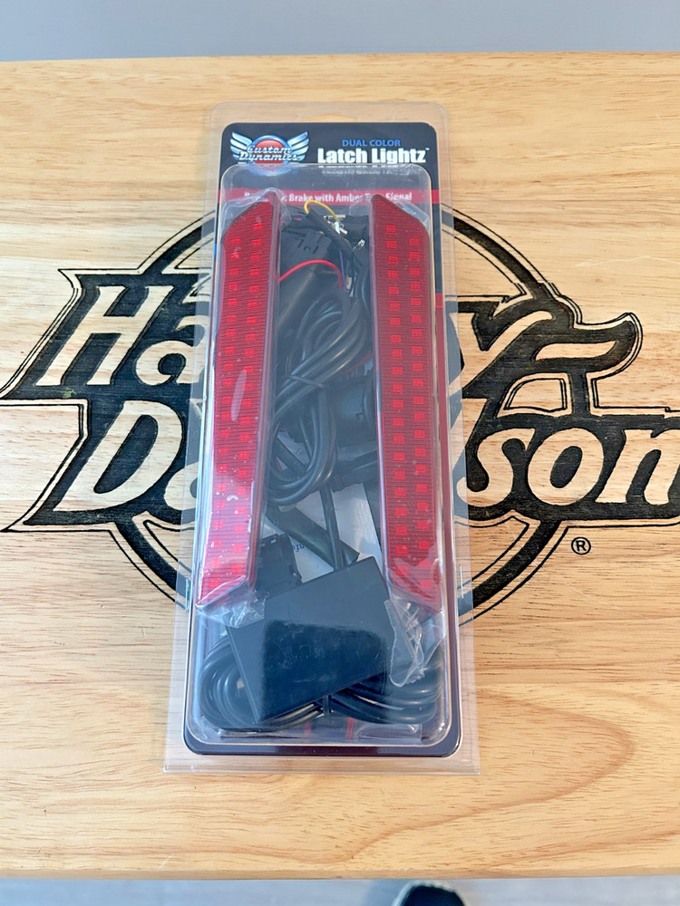 New Custom Dynamics - CD-LATCH-DC-R - Dual Color LED Saddlebag Latch Lights, Red