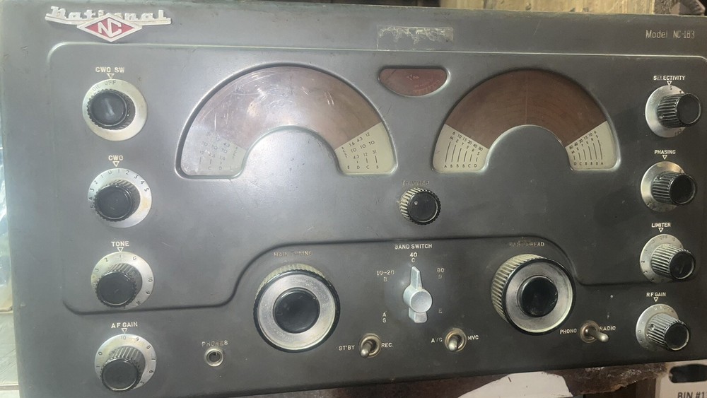 National NC-183 & NC-183D Receiver TONE Knob