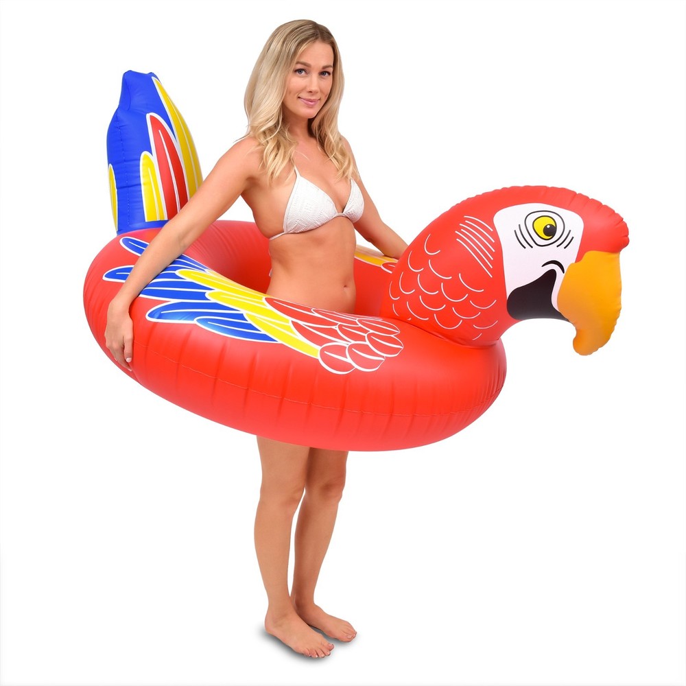 GoFloats Parrot Party Tube Inflatable Pool Float! Float in Style!