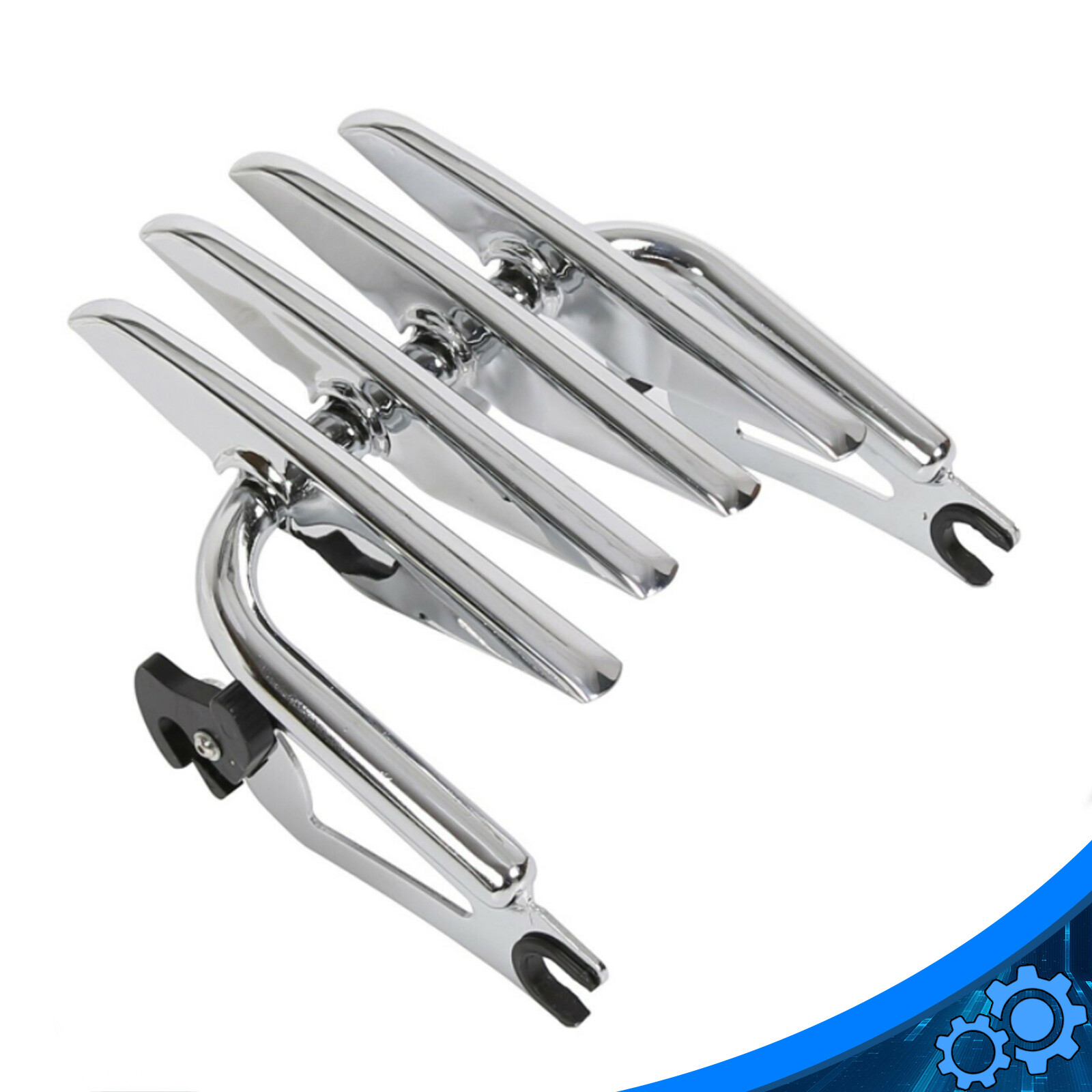 Chrome Stealth Luggage Rack For Harley Touring Street Glide Road King 2009-2023