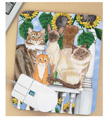 Cat Mouse Pad