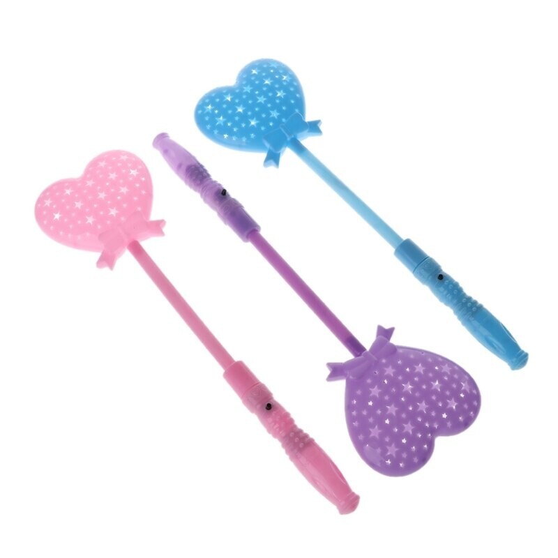 LED Heart Wands Flashing light up Magic stick Multi Color Flashing 12 pks