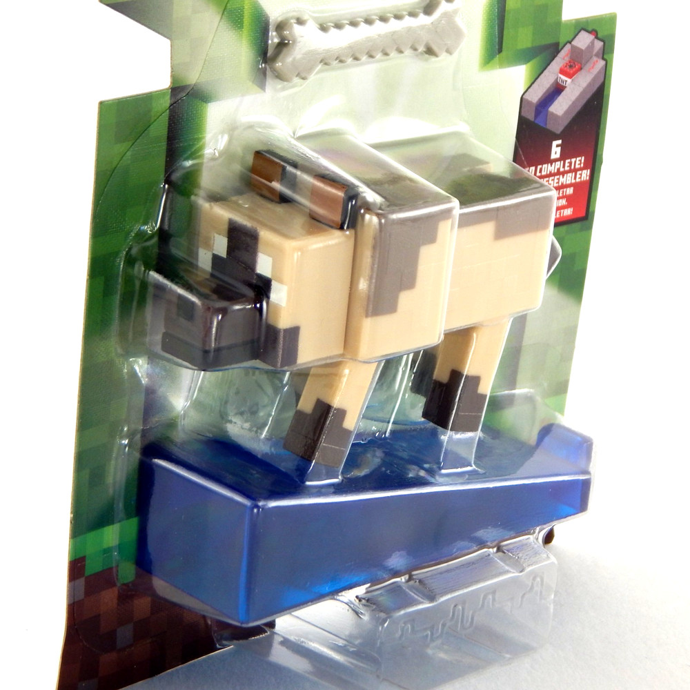Minecraft Redstone Charged Chestnut Wolf Figure