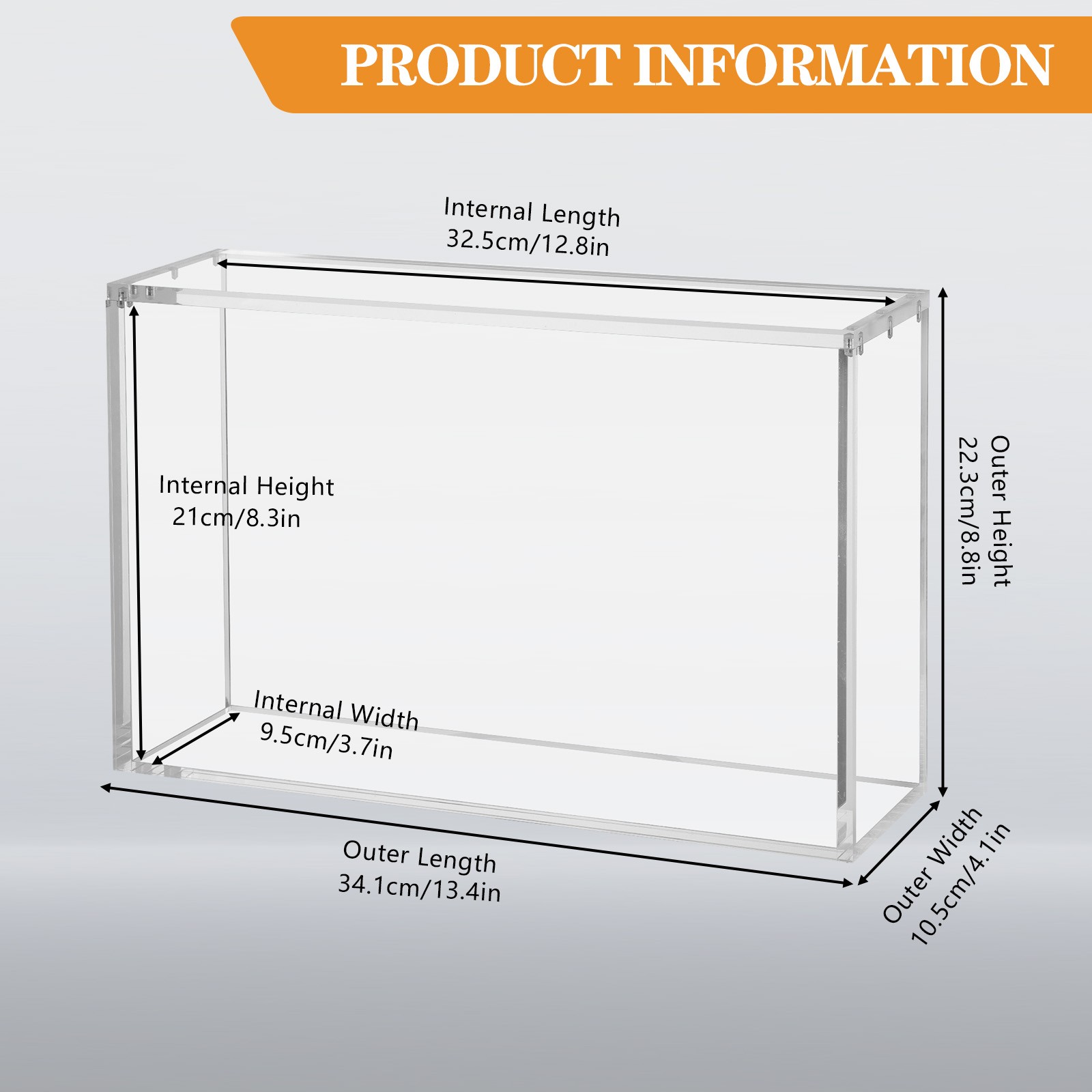 Magnetic Acrylic Case for Pokemon Charizard UPC Display 8+5mm Storage Protector