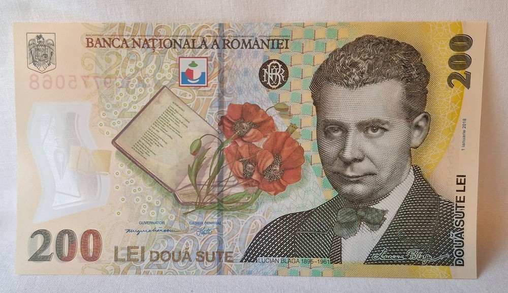 Romania polymer banknote 200 Lei 2021 - superb note, UNC