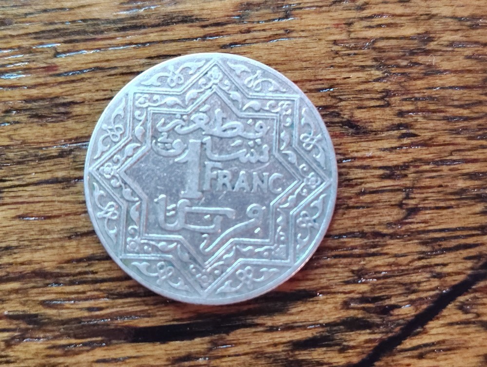 1921 morocco 1 franc