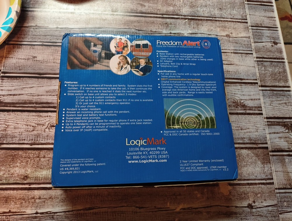 Freedom Alert 35511 Logic Mark Personal Emergency Response System