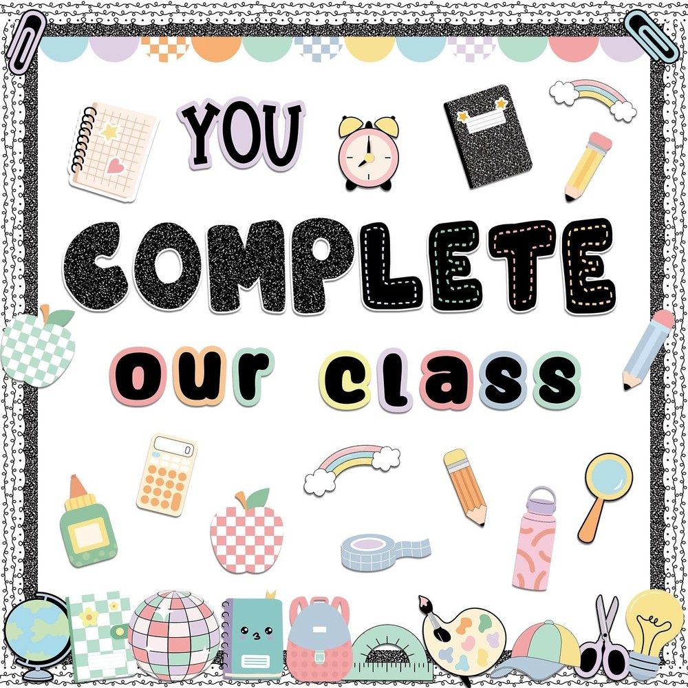 Mooliwe 91 Pcs Composition Notebook Classroom Decor Welcome Back to School Bu...