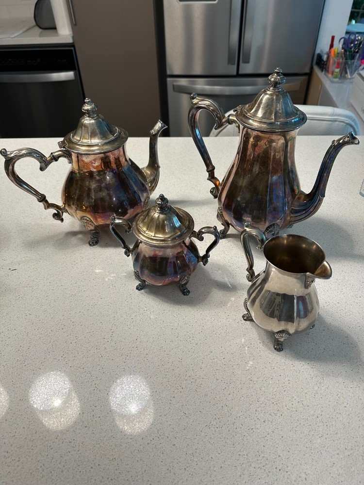 Oneida Solid Silver 4 Piece Tea Set